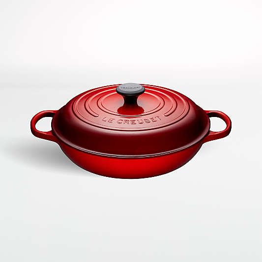 Le Creuset ® Signature 3.5L/3.7-Qt. Cerise Red Braiser