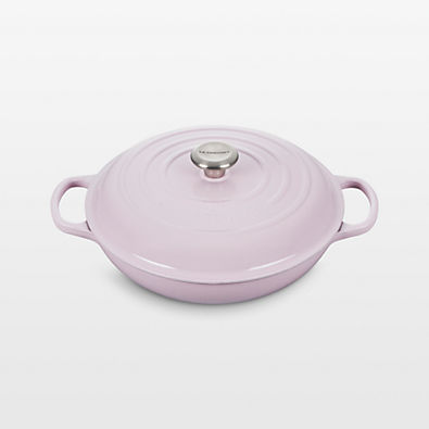 View Le Creuset ® Signature 3.5-Qt. Shallot Enameled Cast Iron Braiser details