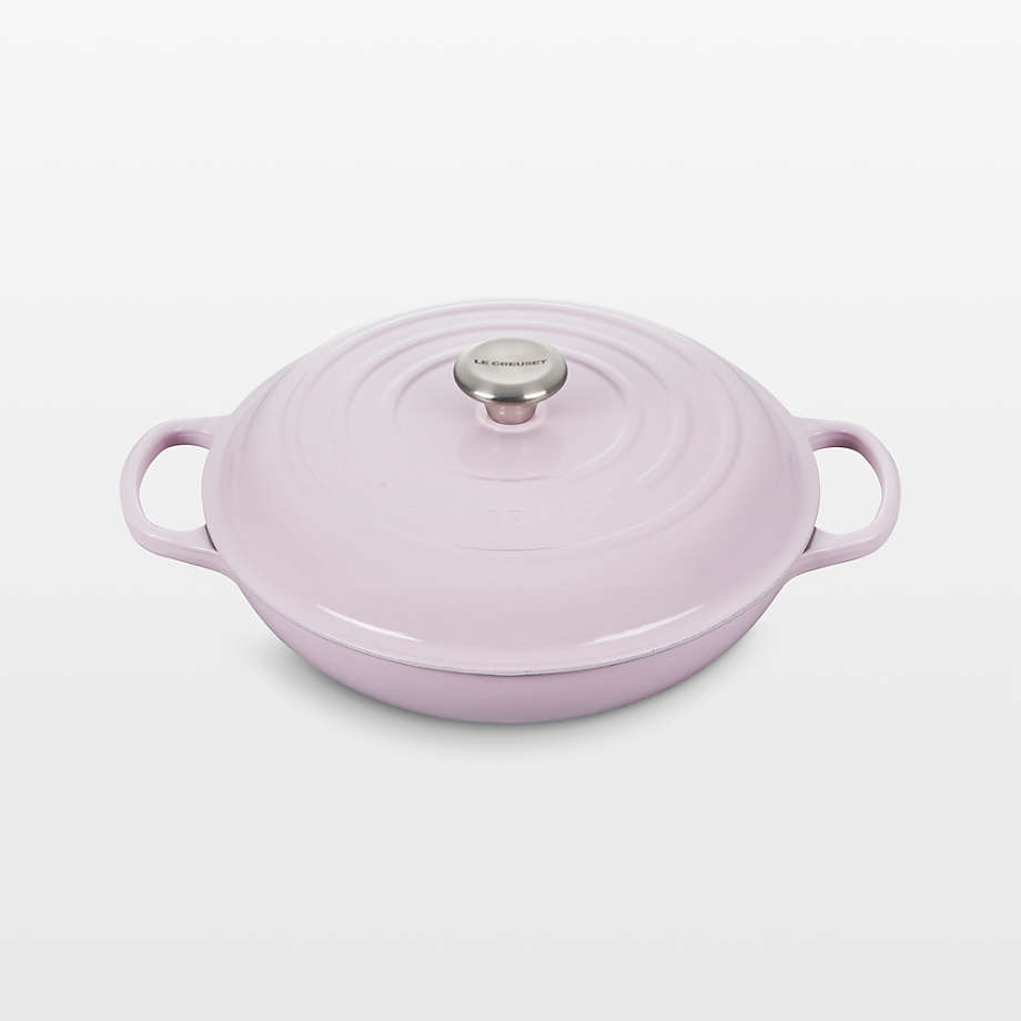 Le Creuset Shallot 3.5-Qt. Braiser + Reviews | Crate & Barrel