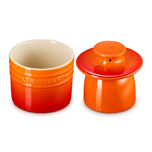 Le Creuset ® Flame 6-oz. Stoneware Butter Crock