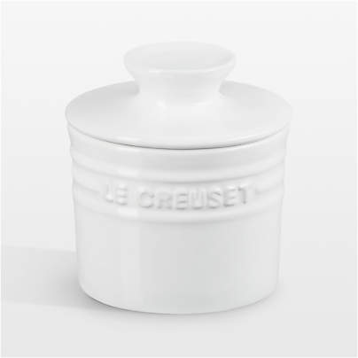 Le Creuset ® White 6-oz. Stoneware Butter Crock