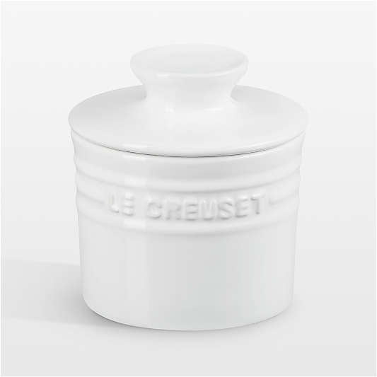 Le Creuset ® White 6-oz. Stoneware Butter Crock