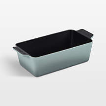 Le Creuset Signature Sea Salt Enameled Cast Iron Loaf Pan | Crate & Barrel