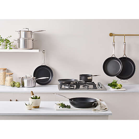 Le Creuset Classic Stainless Steel 2-Piece Fry Pan Set with Ceramic Non Stick Interior