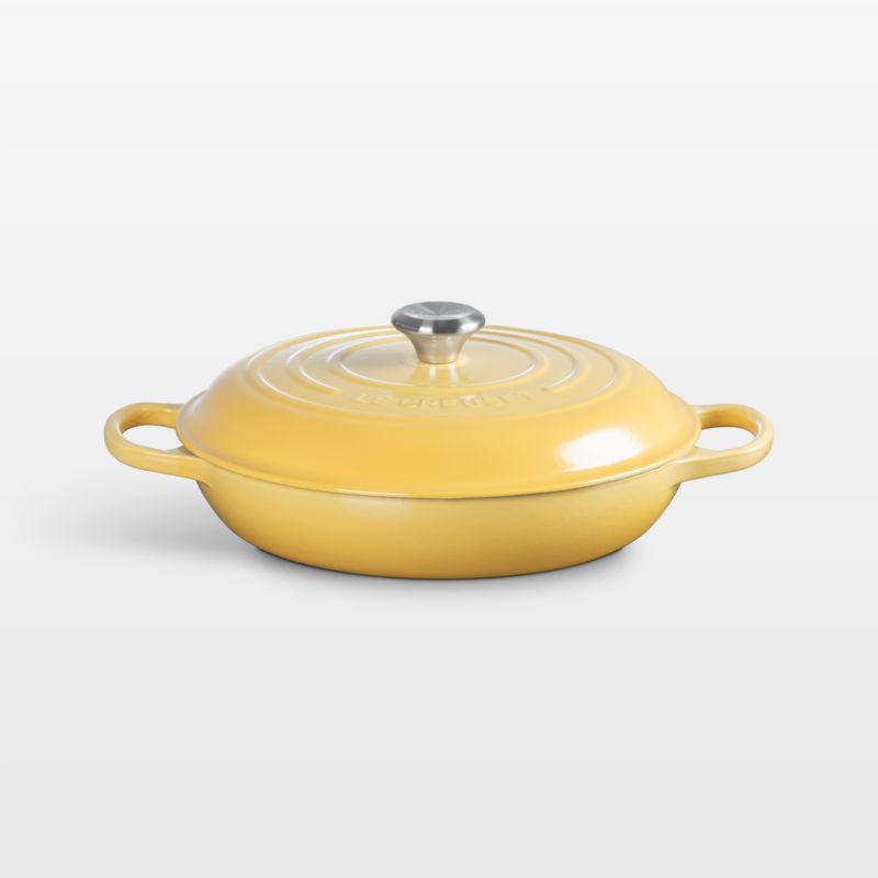 Le Creuset ® Signature 3.5L/3.7-Qt. Camomille Enameled Cast Iron Braiser - image 0 of 4