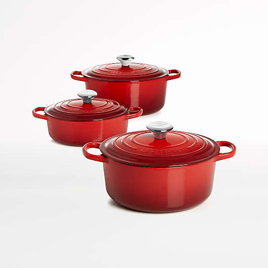 Le Creuset ® Signature 5.5-Qt. Cerise Red Enameled Cast Iron Dutch Oven with Lid