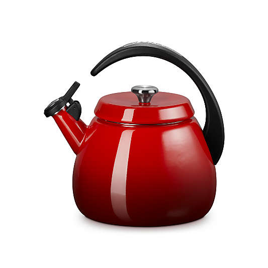 Le Creuset Signature Cloche 2.2-Qt. Cerise Whistling Tea Kettle
