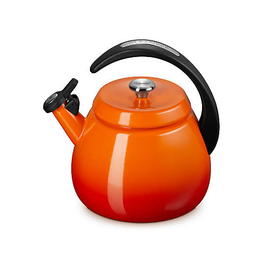 Le Creuset Signature Cloche 2.2-Qt. Flame Whistling Tea Kettle