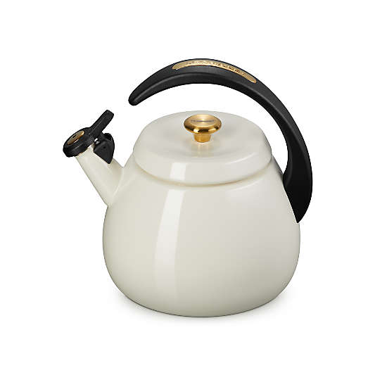 Le Creuset ® Cloche 2.2-Qt. Cream Stovetop Tea Kettle