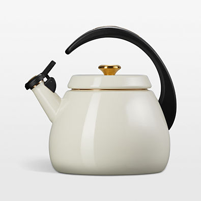 View Le Creuset ® Cloche 2.2-Qt. Cream Stovetop Tea Kettle details