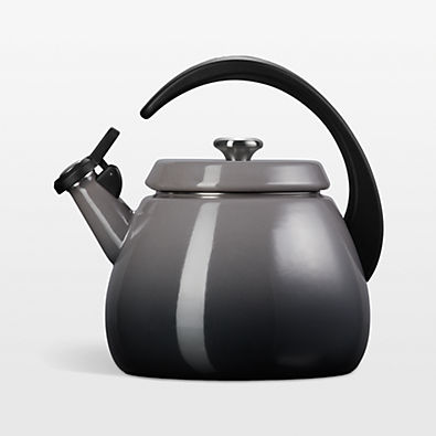View Le Creuset ® Signature Cloche 2.2-Qt. Oyster Whistling Tea Kettle details