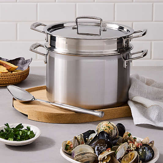 Le Creuset ® Classic Stainless Steel 7.5-Qt. Deep Pasta Pot with Lid and Sieve