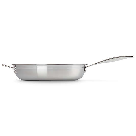 Le Creuset ® Classic Stainless Steel 12" Fry Pan with Ceramic Non-Stick Interior