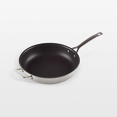 Le Creuset ® Classic Stainless Steel 12" Fry Pan with Ceramic Non-Stick Interior