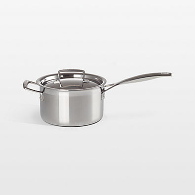View Le Creuset ® Classic Stainless Steel 3-Qt. Covered Sauce Pan details
