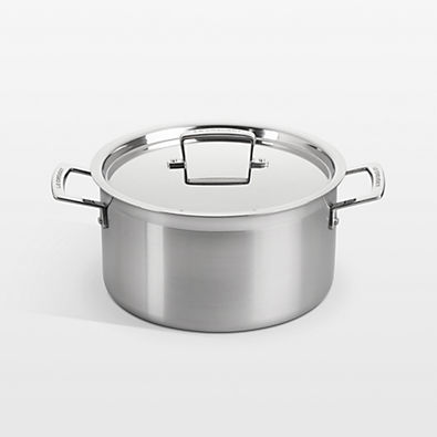 View Le Creuset ® Classic Stainless Steel 6.25-Qt. Stockpot with Lid details