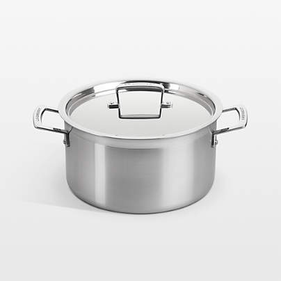 Le Creuset ® Classic Stainless Steel 6.25-Qt. Stockpot with Lid