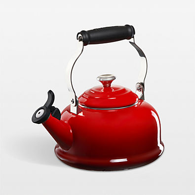 View Le Creuset ® Classic 1.7-Qt. Cerise Whistling Tea Kettle details