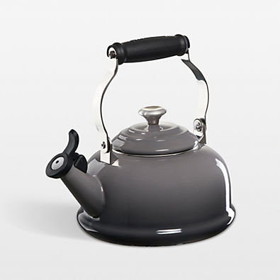 View Le Creuset ® Classic 1.7-Qt. Oyster Whistling Stovetop Tea Kettle details