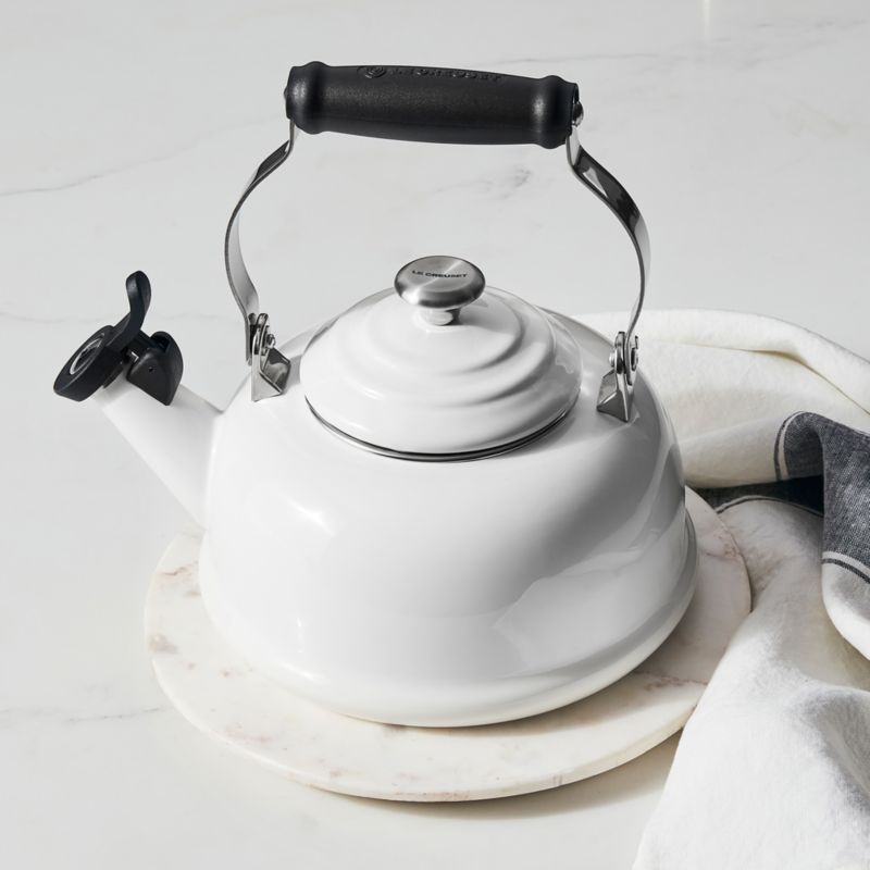 Le Creuset ® Classic 1.7-Qt. White Whistling Stovetop Tea Kettle - image 1 of 5