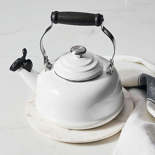 Le Creuset ® Classic 1.7-Qt. White Whistling Stovetop Tea Kettle