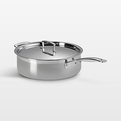 View Le Creuset ® Classic Stainless Steel 6-Qt. Saute Pan with Lid details