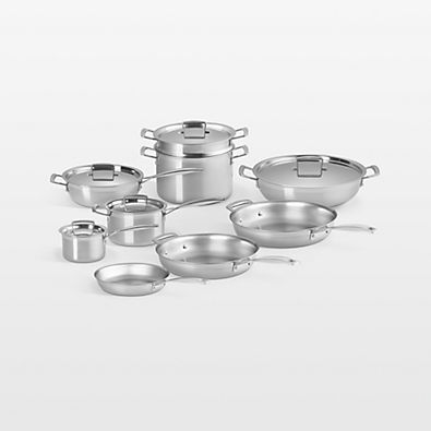 View Le Creuset ® Classic Stainless Steel 14-Piece Cookware Set details