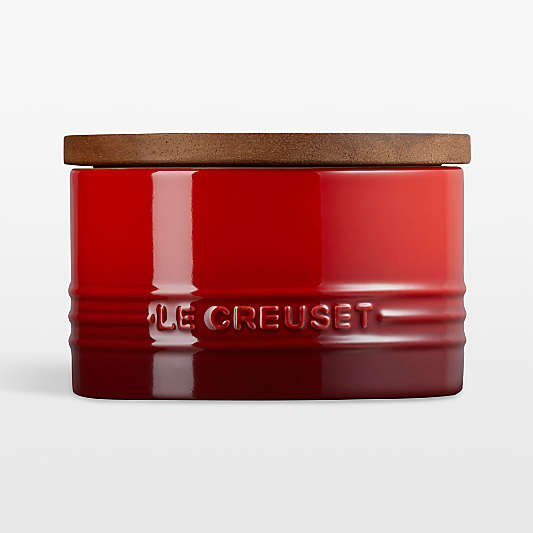 Le Creuset ® 16-Oz. Cerise Stoneware Canister