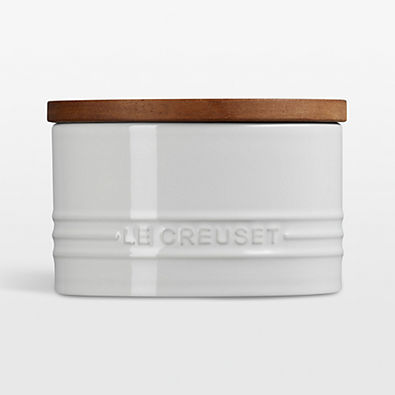 View Le Creuset ® 16-Oz. White Stoneware Canister details