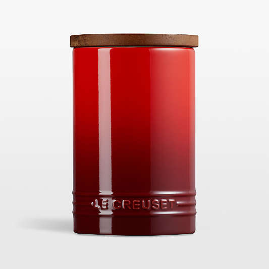 Le Creuset ® 26-Oz. Cerise Stoneware Canister
