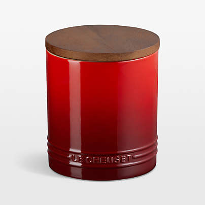 Le Creuset ® 40-Oz. Cerise Stoneware Canister
