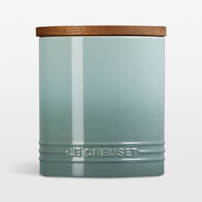 View Le Creuset ® 40-Oz. Sea Salt Stoneware Canister details
