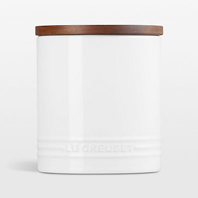 View Le Creuset ® 40-Oz. White Stoneware Canister details