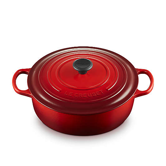 Le Creuset ® Signature 6.4-L/6.75-Qt. Cerise Enameled Cast Iron Wide Dutch Oven