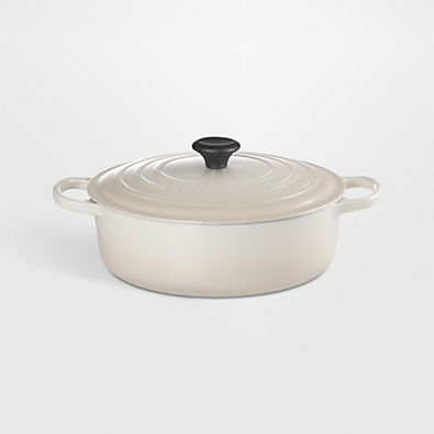 View Le Creuset ® Meringue 6.4-L/6.75-Qt. Round Wide Dutch Oven details