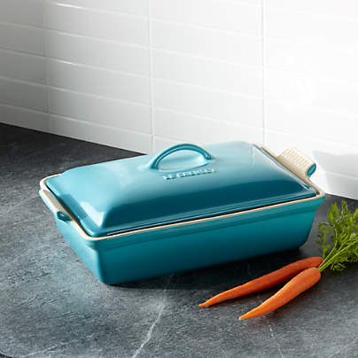 Le Creuset ® 4-Qt. Heritage Caribbean Rectanglular Casserole Dish with Lid
