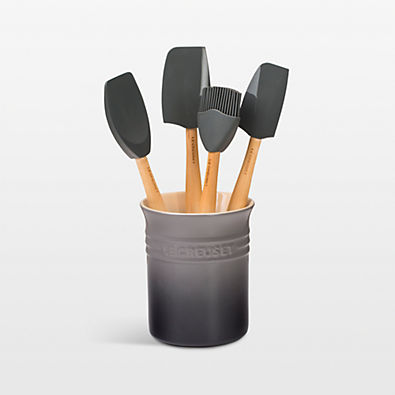 View Le Creuset ® Craft Series Oyster 5-Piece Utensil Set with Crock details