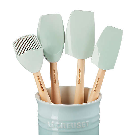Le Creuset ® Craft Series Sea Salt 5-Piece Utensil Set with Crock