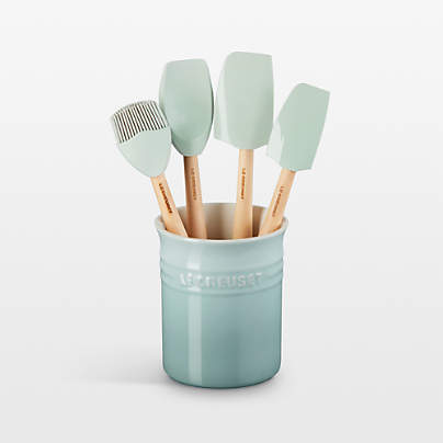 Le Creuset ® Craft Series Sea Salt 5-Piece Utensil Set with Crock