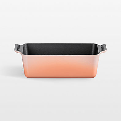 View Le Creuset ® Signature Peche Enameled Cast Iron Loaf Pan details