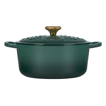 Le Creuset Vintage EMERALD GREEN SET 4 Pot Pan Dutch Oven Wood