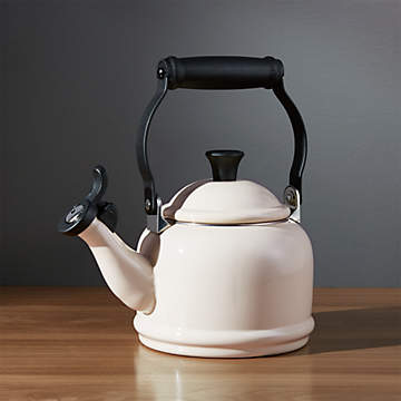 Caraway Home 64oz Whistling Tea Kettle Gray