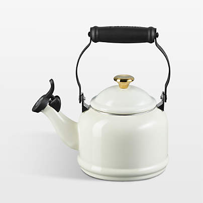 Le Creuset ® 1.25-Qt. Demi Cream Whistling Tea Kettle