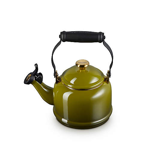 Le Creuset ® 1.25-Qt. Demi Olive Whistling Tea Kettle