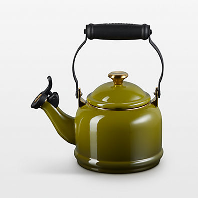 View Le Creuset ® 1.25-Qt. Demi Olive Whistling Tea Kettle details