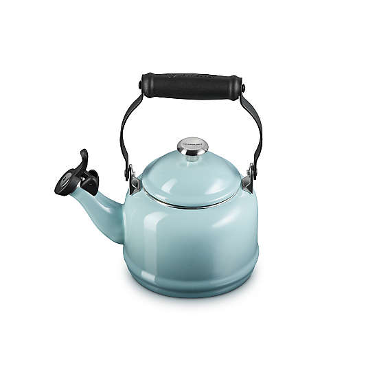 Le Creuset Signature Demi 1.25-Qt. Sea Salt Tea Kettle