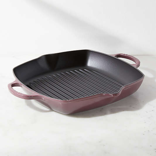 Le Creuset Fig Deep Square Grill Pan