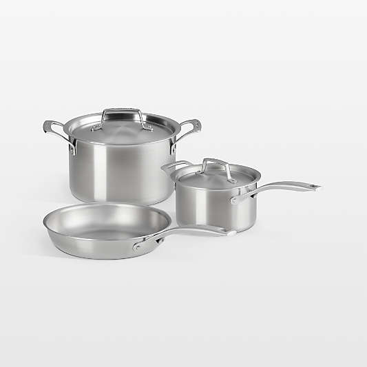 Le Creuset ® Essential Stainless Steel 5-Piece Cookware Set