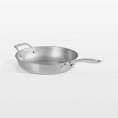 View Le Creuset ® Essential Stainless Steel Shallow 11" Round Fry Pan details