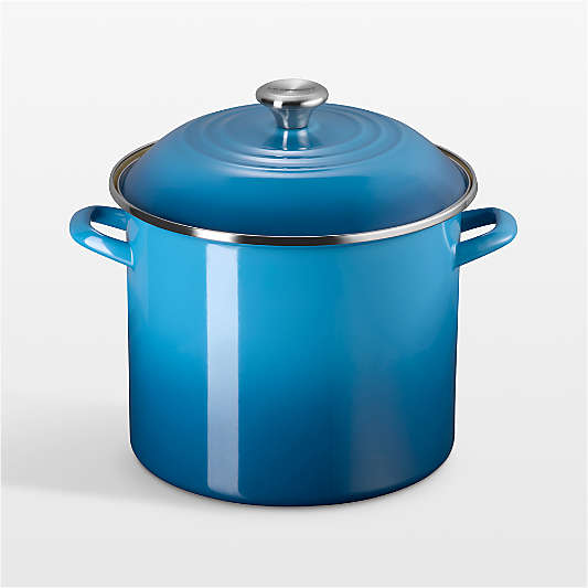 Le Creuset ® 12-Qt. Marseille Enameled Steel Stockpot with Stainless Steel Knob